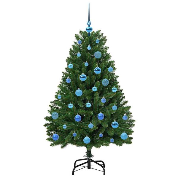 vidaXL Artificial Christmas Tree Green 150 cm PVC and Metal