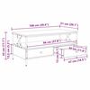 vidaXL Coffee Table Old wood 100 x 51 x 45 cm Engineered wood