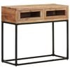 vidaXL Console Table 90x35x76 cm Solid Acacia Wood