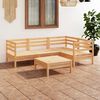 vidaXL 5 Piece Garden Lounge Set Solid Pinewood