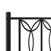 vidaXL Metal Bed Frame without Mattress with Headboard Black 120x200cm