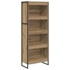 vidaXL Book Cabinet Artisian Oak 60 x 30 x 155 cm Engineered Wood