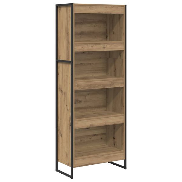 vidaXL Book Cabinet Artisian Oak 60 x 30 x 155 cm Engineered Wood