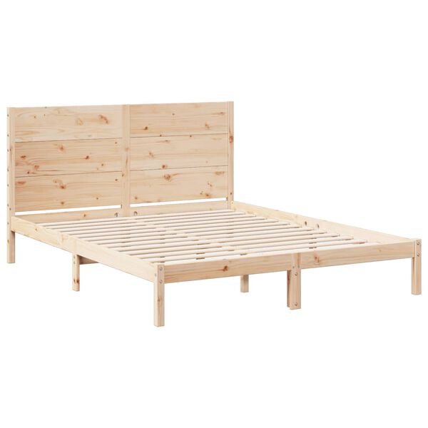 vidaXL Extra Long Bed Frame without Mattress 140x210 cm Solid Wood