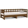 vidaXL Pull-out Day Bed without Mattress Honey Brown 2x(80x200) cm