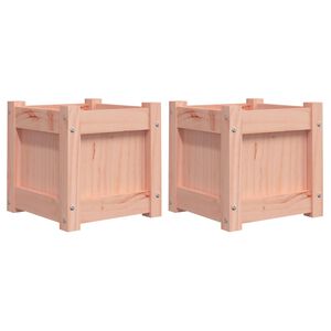 vidaXL Garden Planters 2 pcs Solid Wood Douglas