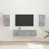 vidaXL TV Cabinet Set 4 pcs Concrete Grey Engineered Wood