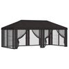 vidaXL Gazebo Cover with Sidewalls 6 x 3 m Anthracite Polyester 190