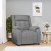 vidaXL Massage Chair Light Grey Fabric