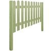 vidaXL Picket Fence Impregnated Pinewood 5.1 m 100 cm 6/9cm