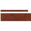 vidaXL Lawn Edging Rusty 450 x 0.05 x 10 cm Weathering Steel