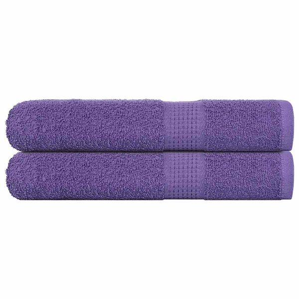 vidaXL Sauna Towels 2 pcs "FROGN" Purple 80x200 cm 100% Cotton