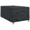vidaXL Furniture Cover Plain Black 143 x 225 x 90 cm 210D