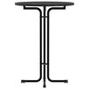 vidaXL Bar Table Black &Oslash;80x110 cm Engineered Wood and Steel