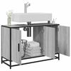 vidaXL Bathroom Sink Cabinet Grey Sonoma 90x33x60 cm Engineered Wood