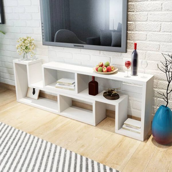 vidaXL TV Cabinet Double L-Shaped White