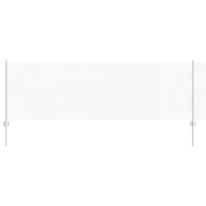 vidaXL Fence with Post Silver