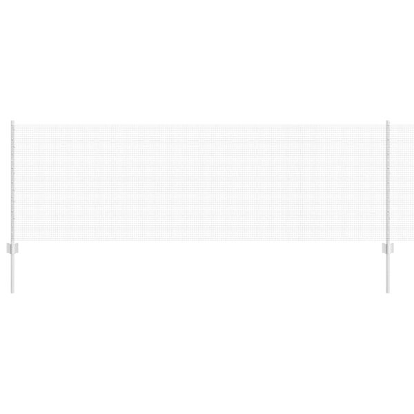 vidaXL Fence with Post Silver 0.8 x 50 m Steel