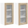 vidaXL Hanging Cabinet 2 pcs Sonoma Oak Engineered Wood