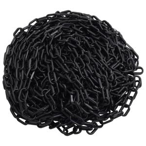 vidaXL Warning Chain Black 30 m &Oslash;4 mm Plastic