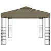 vidaXL Garden Marquee 3x3 m Taupe 180 g/m²