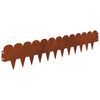 vidaXL Lawn Edging 20 pcs 103 x 20 cm Steel Rusty