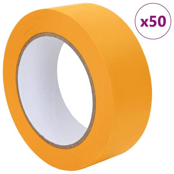 vidaXL Painter Masking Tapes 50 pcs Yellow 38mm x 50m Paper