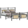 vidaXL Bed Frame without Mattress Sonoma Oak 140x200 cm Engineered Wood