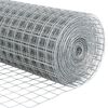 vidaXL Fence with Posts Silver 0.8 x 25 m Steel