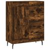 vidaXL Sideboard Smoked Oak 69.5x34x90 cm Engineered Wood