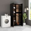 vidaXL Storage Cabinet Black 80x35.5x180 cm Engineered Wood