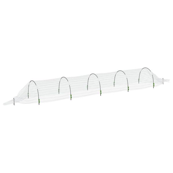 vidaXL Netting Tunnels 3 pcs 1.5x5 m Fibreglass and PP