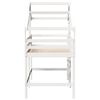vidaXL Loft Bed with Ladder and Roof without Mattress White 80x200 cm