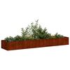 vidaXL Planter Rusty 360x80x40 cm Weathering Steel