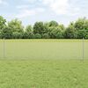 vidaXL Fence with Post Silver 0.5 x 10 m Steel