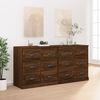 vidaXL Sideboards 2 pcs Brown Oak Engineered Wood