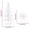 vidaXL Wooden Christmas Tree with Stand Brown 120 cm Solid pine wood