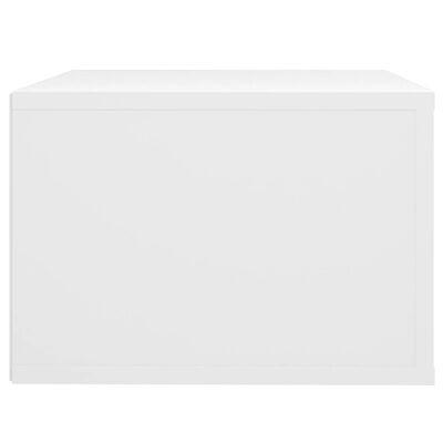 vidaXL Wall-mounted Bedside Cabinet White 50x36x25 cm