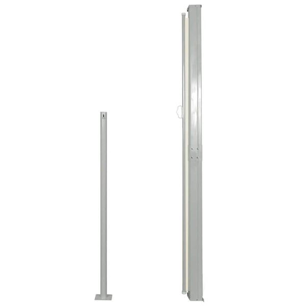 vidaXL Retractable Side Awning 160 x 500 cm Cream