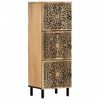 vidaXL Side Cabinet 40x33x110 cm Solid Wood Mango