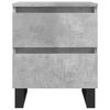 vidaXL Bedside Cabinet Concrete Grey 40x35x50 cm Engineered Wood