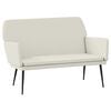 vidaXL Bench Cream 108x79x79 cm Velvet