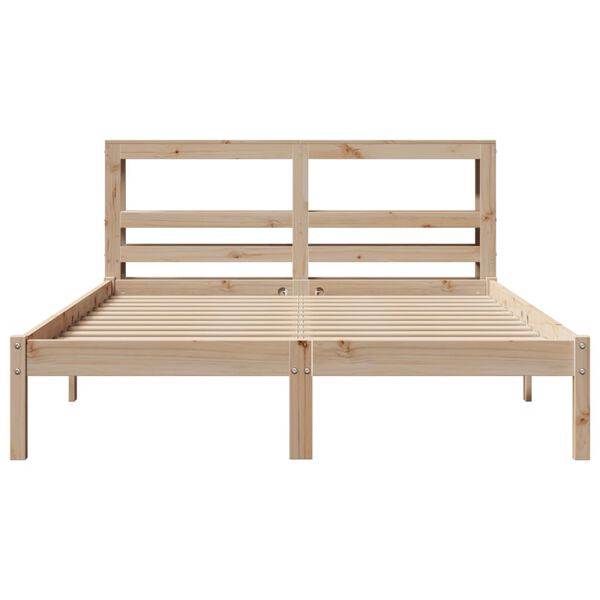 vidaXL Bed Frame without Mattress 120x200 cm Solid Wood Pine