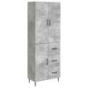 vidaXL Cabinet Set 2 pcs Concrete Grey Engineered Wood