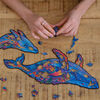 UNIDRAGON 268 Piece Wooden Jigsaw Puzzle Milky Whales King Size 43x27 cm