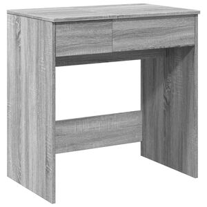 vidaXL Dressing Table with Mirror Grey Sonoma 73x46.5x120 cm