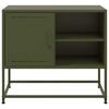 vidaXL TV Cabinet Olive Green 68x39x60.5 cm Steel