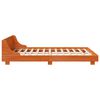 vidaXL Bed Frame without Mattress Wax Brown 150x200 cm King Size Solid Wood Pine