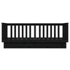 vidaXL Day Bed without Mattress Black 90x190 cm Single Solid Wood Pine