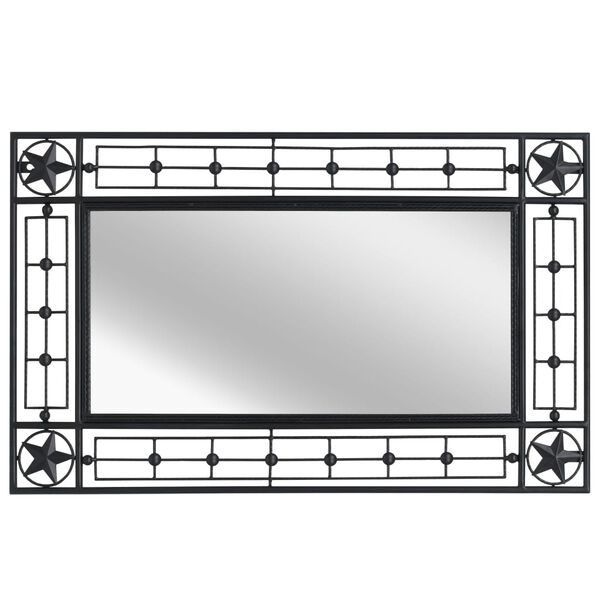 vidaXL Wall Mirror Rectangular 50x80 cm Black